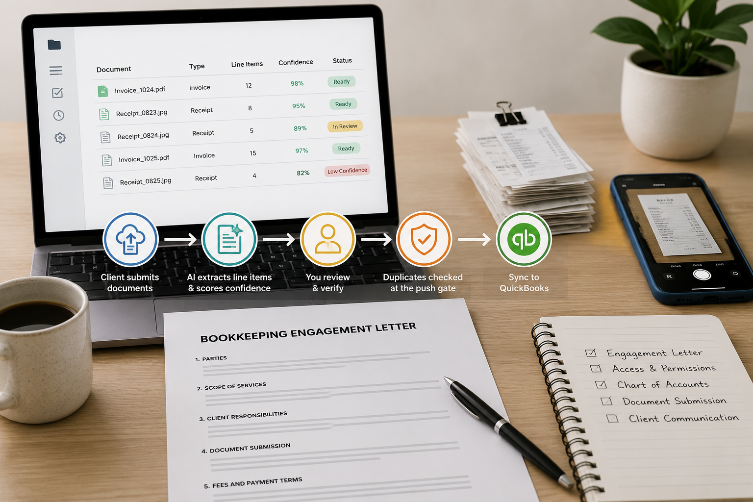 Bookkeeping Engagement Letter Template - feature image