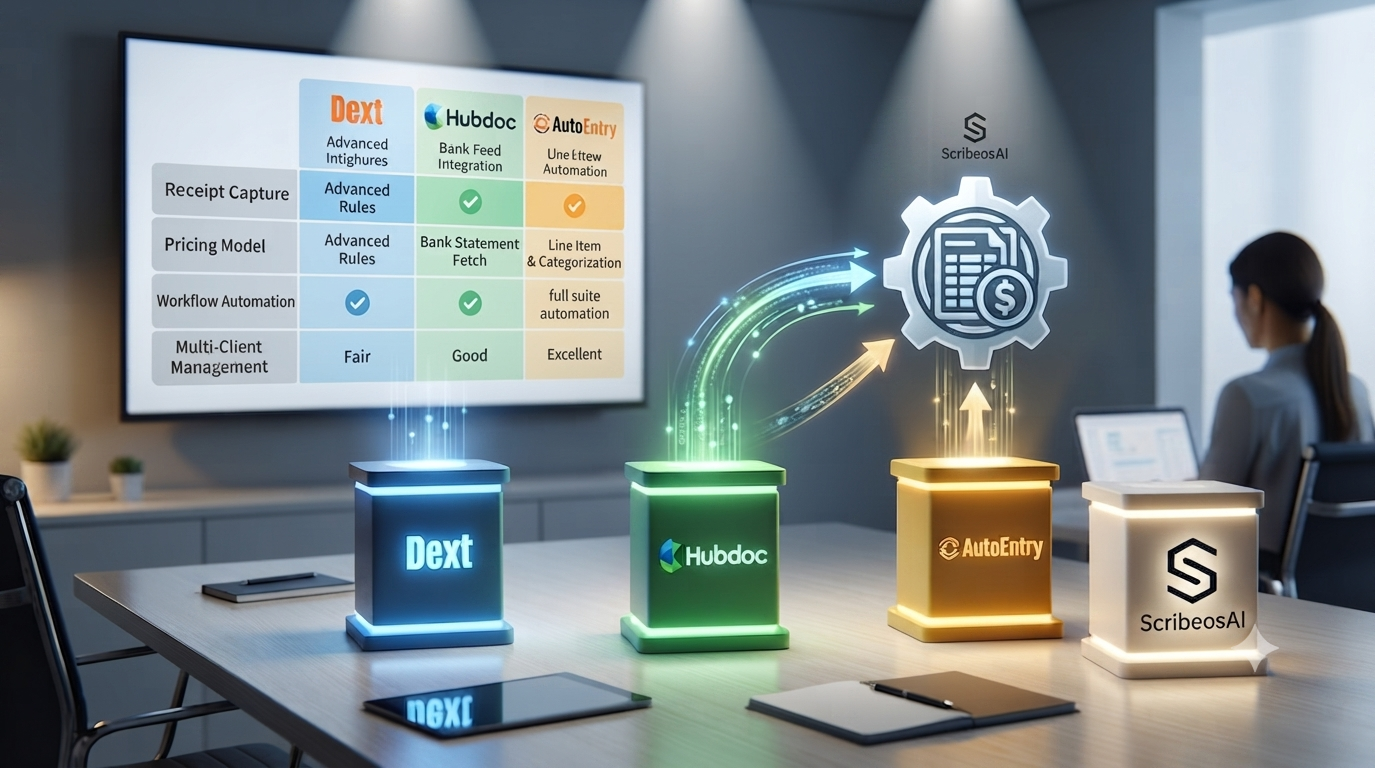 Dext vs Hubdoc vs AutoEntry: Best Fit for Bookkeepers - feature image