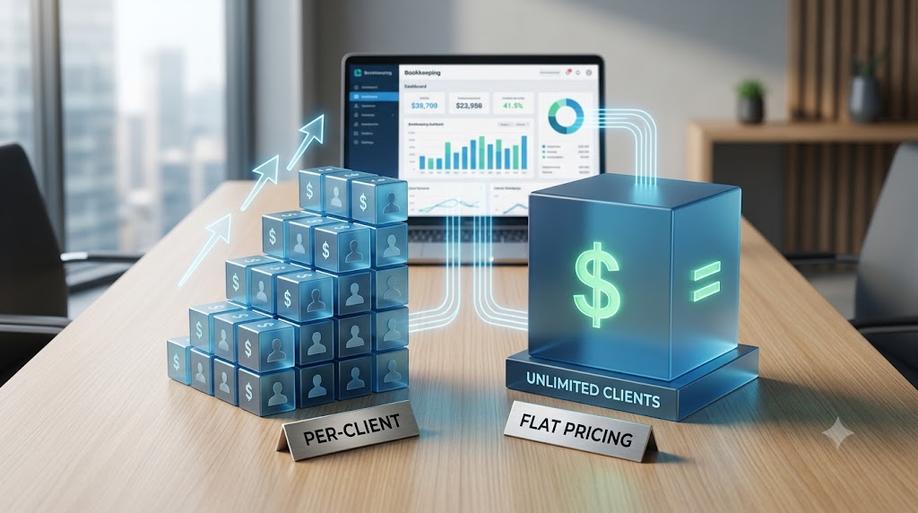Per-Client vs Flat Pricing Bookkeeping Software - feature image